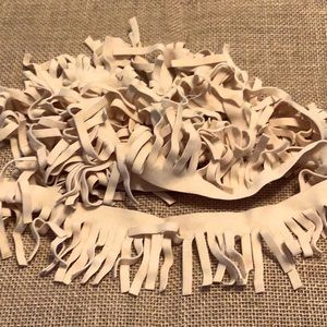 BEIGE/CREAM SWEDE FRINGE